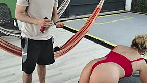 A Shy Latina Gets Horny from Sunscreen on Big Ass Ends Up Riding Huge Cock Doggystyle - Juliana Rose