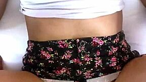 Petite latina with big natural tits takes hard missionary pounding after school creampie