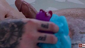 Stepson Barebacks Busty Trans Nadia Love's Tight Ass