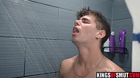 Step mom begs young stud to fill her shaved pussy with cum