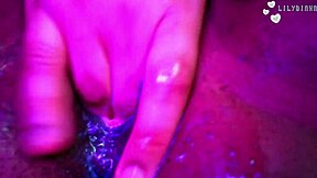 Juicy chubby student fingers tight pussy closeup till orgasm solo!