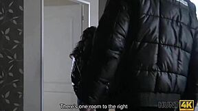 Prague pickup hot brunette passionate sex for cash