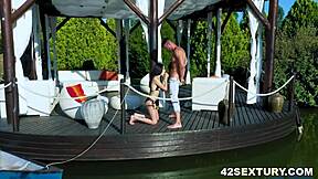 Alyssa Bounty Ditches Boat for Joel's Big Cock Anal Ride!