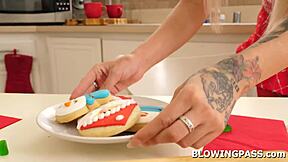 Holy Shit, Stepsis Deepthroats Stepbro's Cock Christmas Gift!