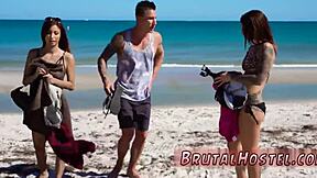 Excited young tourist felicity feline bound in cherry torn's extreme first time bondage domination