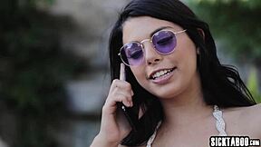 i'm petite gina valentina licking horny milf brandi love's big tits pussy