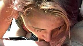 streetwalker gives bbbj then swallows cum load after loving dick