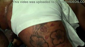 stepsis slips onto big black cock by accident